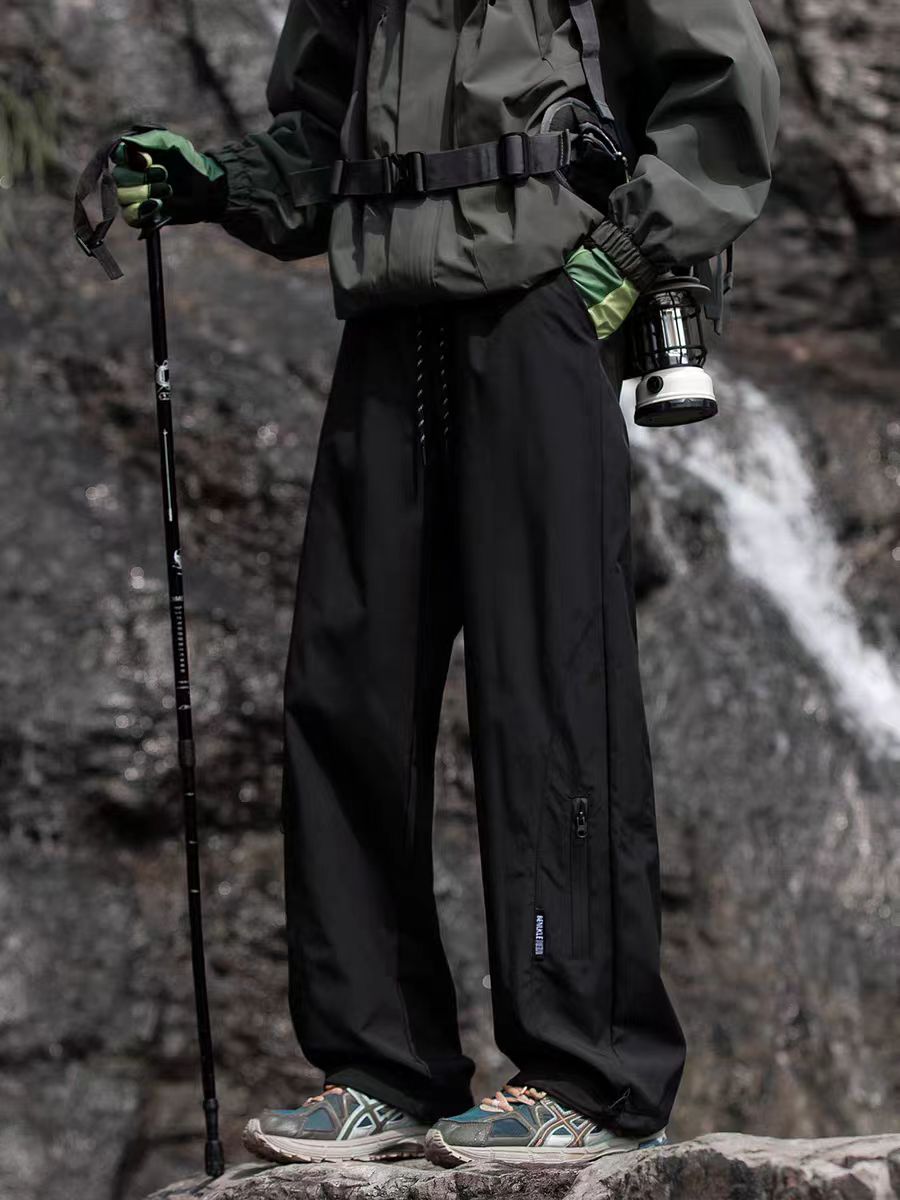 戶外運動防水登山衝鋒褲男