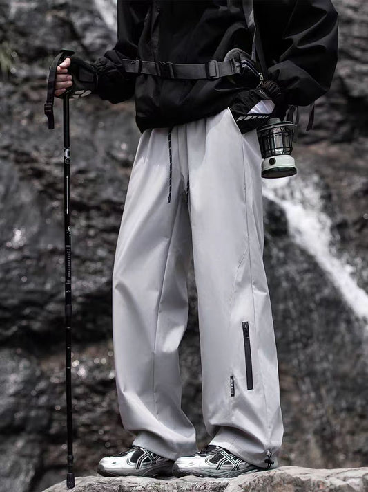 戶外運動防水登山衝鋒褲男
