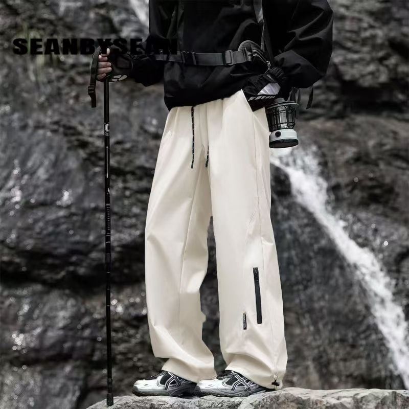 戶外運動防水登山衝鋒褲男